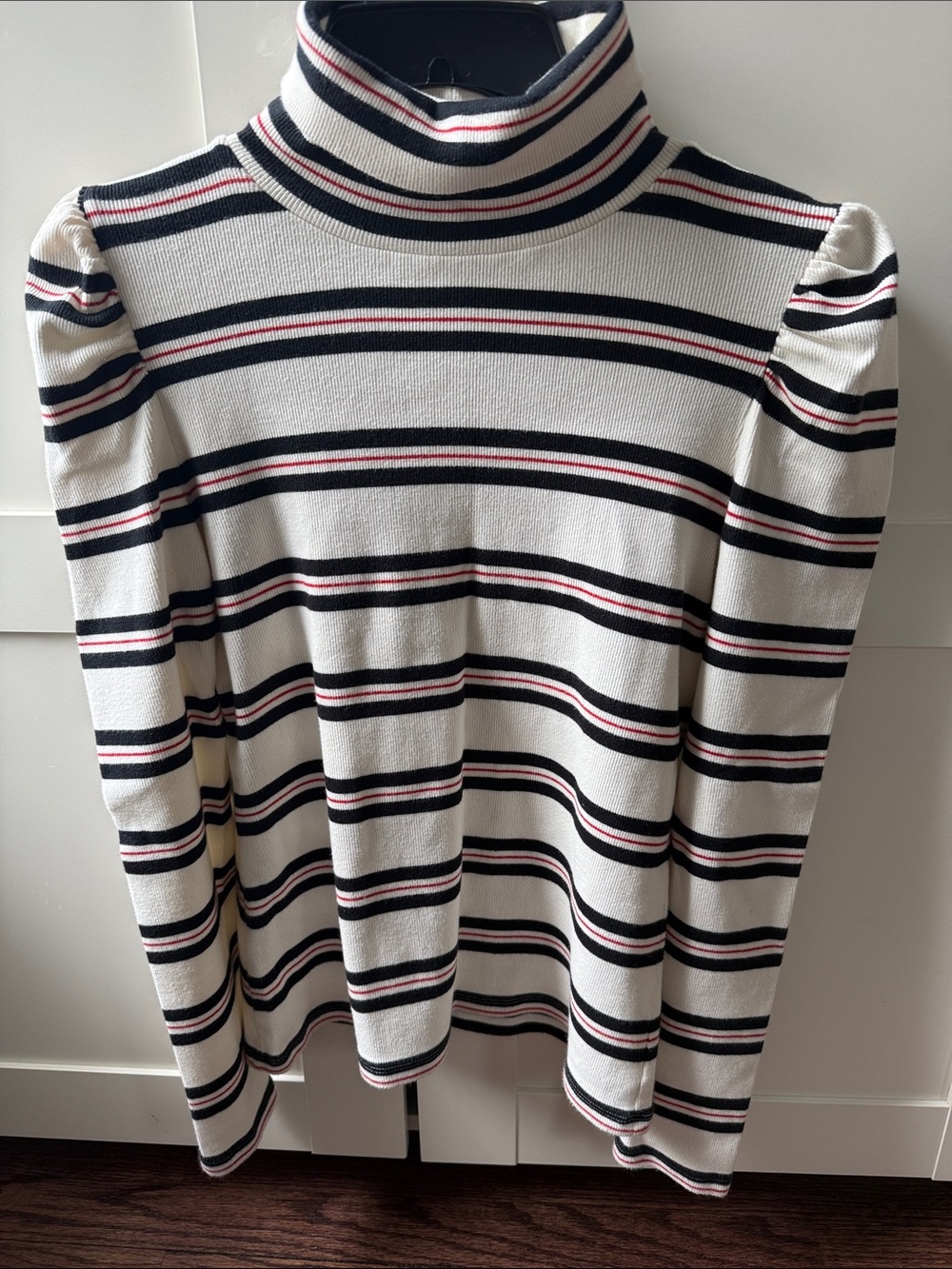 Veronica Beard Striped Turtleneck Sweater